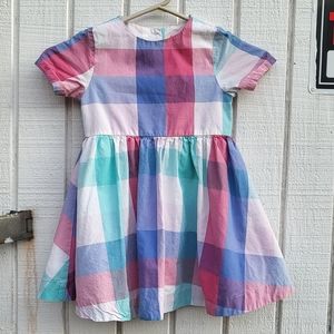 Joules Toddler Dress - 3T - Pastel Plaid